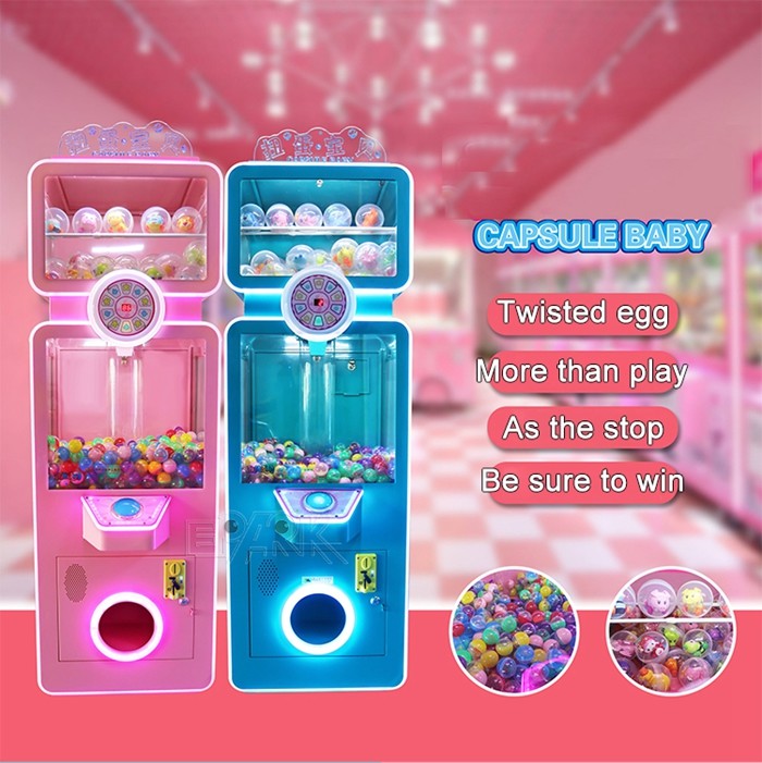 Twisted Egg Baby Shopping Mall Small Rubber Bouncy Balls Candy Dispenser Capsule Toys