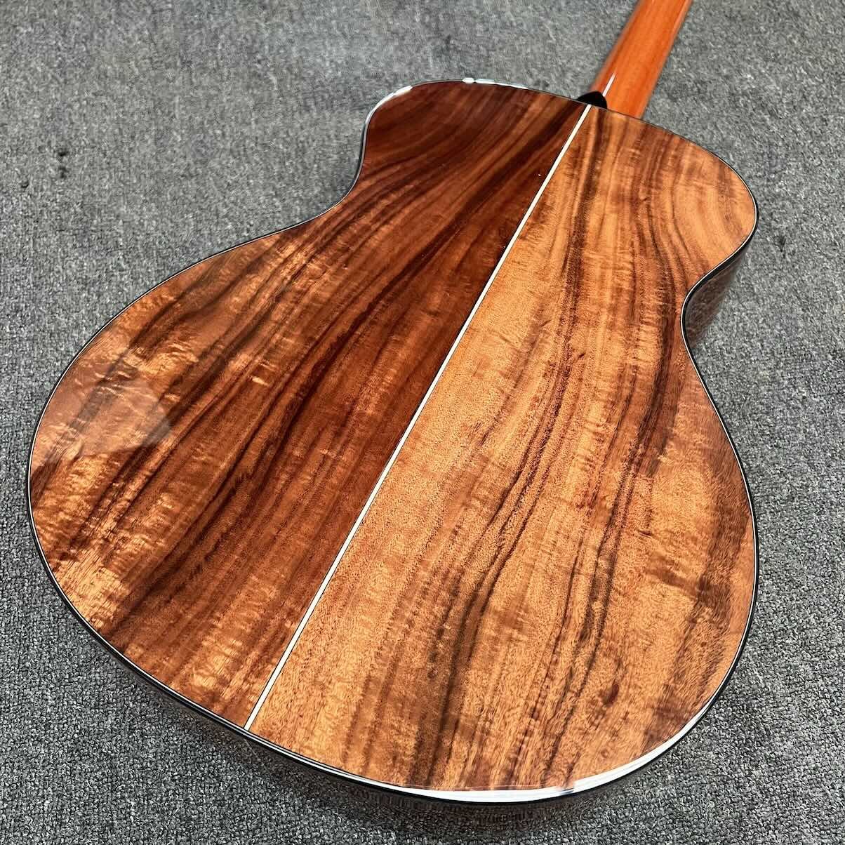 Custom 6 Strings Hawaiian KOA Top Solid Hawaiian Koa Back Sides Mahogany Neck Ebony Fretboard Cutaway K24ce Acoustic Guitar