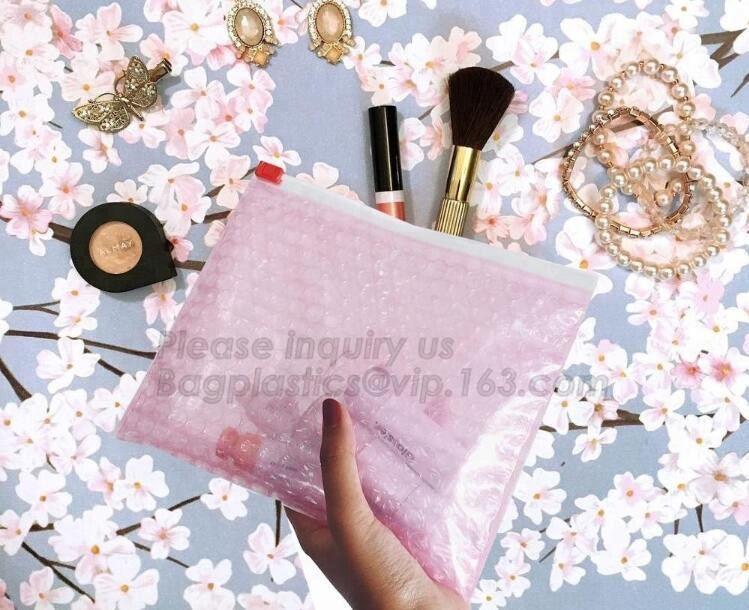 Custom Bubble Zip lockkk Packaging Bag Slider Padded Bag,Anti Shock Plastic PE Material Mailer Zip Lock Padded Bag /Slider
