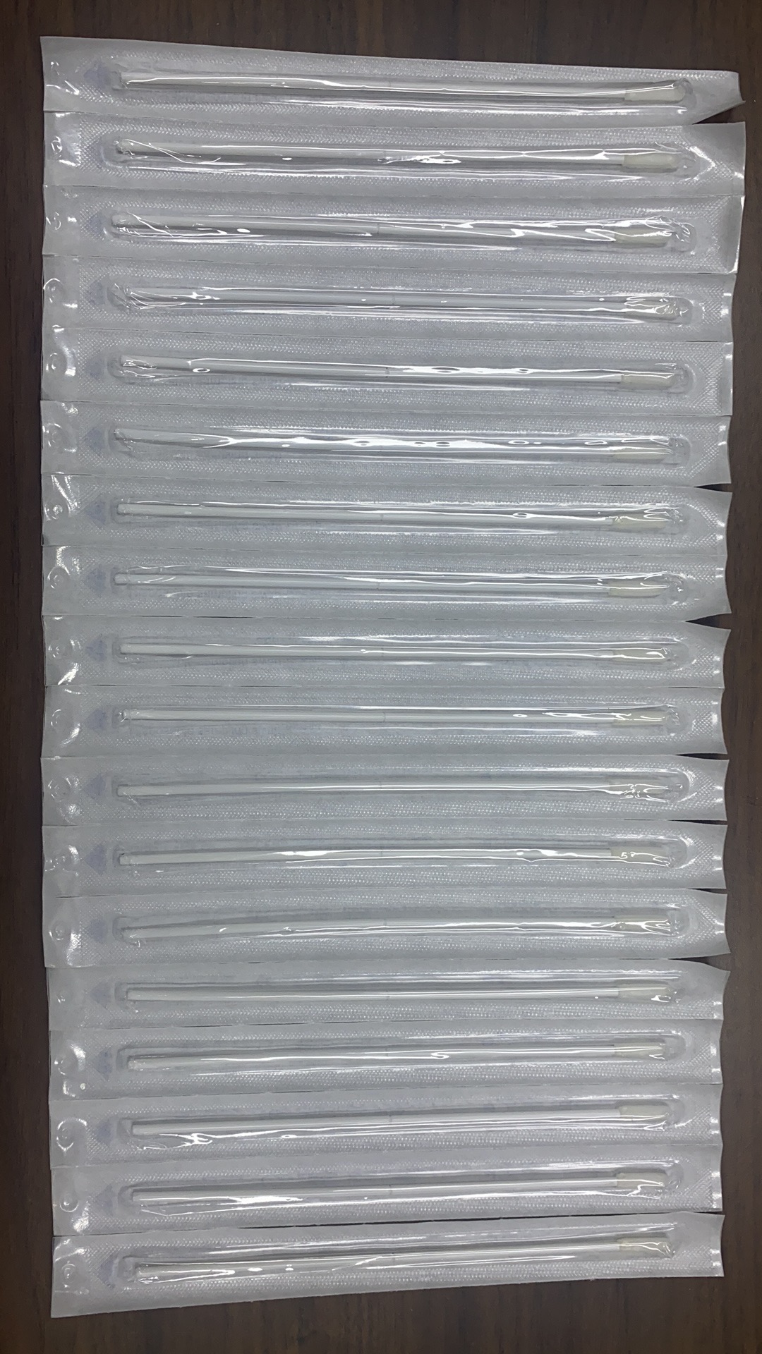 White Sponge Throat Swab Stick , Combined Throat And Nose Swab