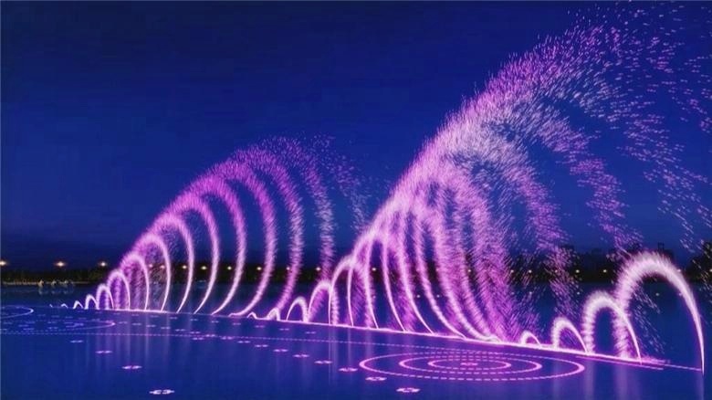 Full Color Large Floating Lake Fountain LED Lights