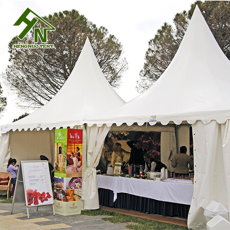 Outdoor Pop Up Store Pagoda Event Tent Aluminum Structure Waterproof