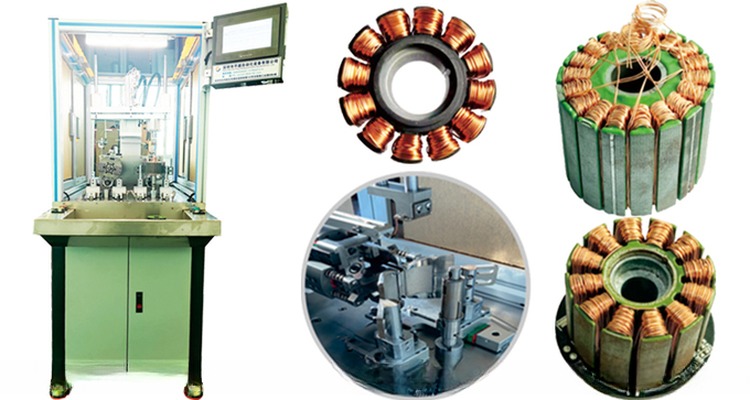 Main Blade Motor PLC Controller Automatic Coil Winding Machine for Motor Stator Winding