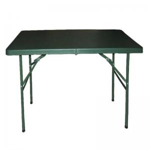  Foldable Reinforced Blow Molded Military Table Green Camping Dining Table Outdoor Training Table Manufactures