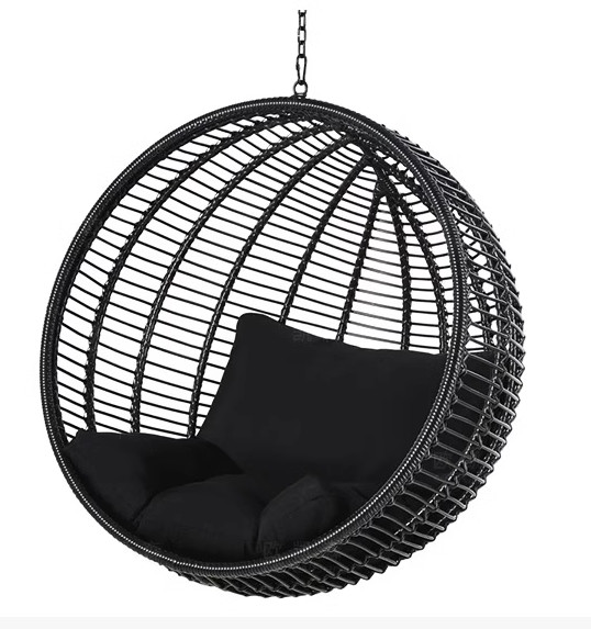 Hanging Glider Outdoor Garden PE Rattan Swing Chair Hanging House Hotel