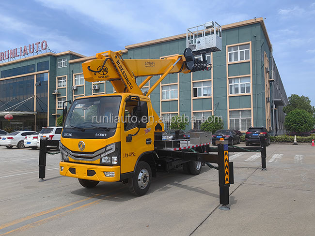 Factory Light Duty 18m High Altitude Operation Truck Boom Lift Mounted on Truck in Indonesia