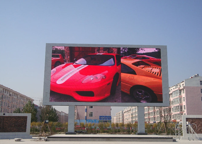 Anti UV Hd 10mm Pitch Outdoor LED Advertising Screen 6500cd/sqm
