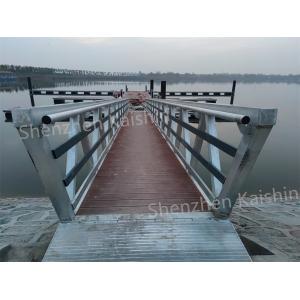 Strong Loading Capacity Aluminum Gangway Dock Ramp For Floating Pontoon