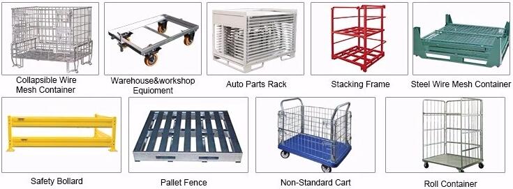 Zinc Plated Mesh 50x50 Wire Containers with Printing Name Card