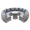 Buy cheap Round Shape Curved Rattan Garden Outdoor Sofa Set from wholesalers
