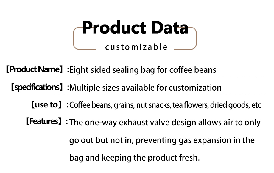 ​High-Quality Aluminum Foil 8-Side Stand-Up Pouches For Moisture-Proof Snack Packaging