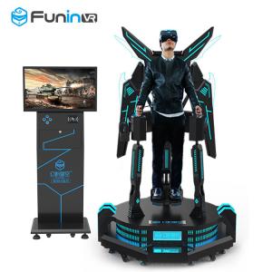 Excited Standing Up VR Flight Simulator Virtual Reality Simulation Rides
