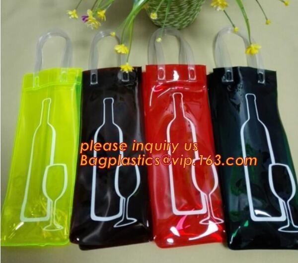 wine bottle holder, wine bottle carrier, Wine Chill Bag, pvc cool bag,