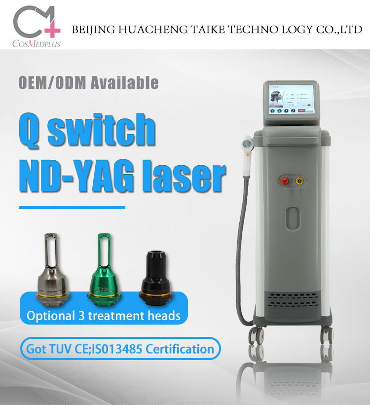 Stationary Eye Brow Tattoo Removal Machine for 2022 Technology Featuring Nd Yag Laser