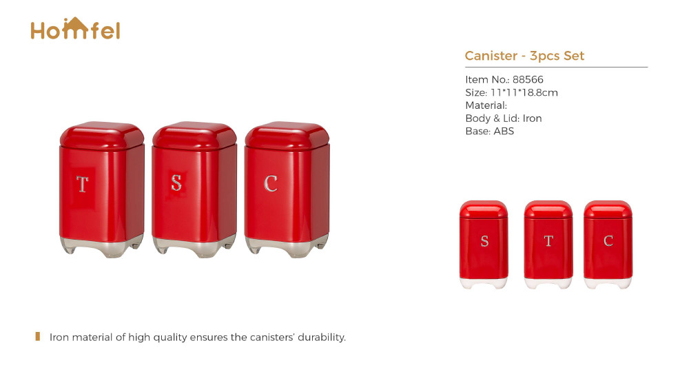 OEM Metal Bread Bin Set For Kitchen Storage And Freshness Preservation