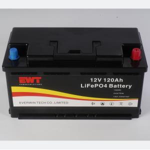 China EWT Rechargeable Lithium Iron Battery Pack 12.8v 120Ah 4S20P For Boat on sale
