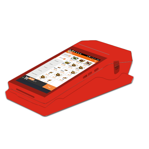 5 Mega Pixels CCD Camera Handheld Mobile Android Pos Terminal with Printer and 1-