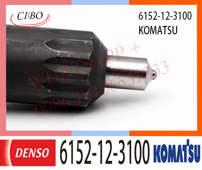 6152-12-3100 KOMATSU Diesel Engine Fuel Injector 6152-12-3100 6152-12-3110 6D125 Engine SA6D125E-2 PC400-6 WA470-3