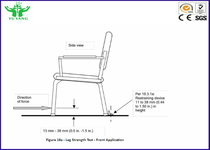 2000kg - 5000kg Chair Legs Pressure-resistant Furniture Testing Equipment 700mm