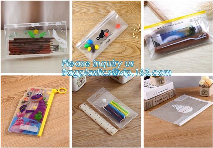 pvc Zip lockkk document file bag,Three-dimensional PVC Document Bag File Zipper Bag with Front Label Pocket bagplastics pac