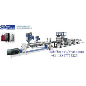 Finish suitcase hard casing luggage ABS PC sheet extruder machine