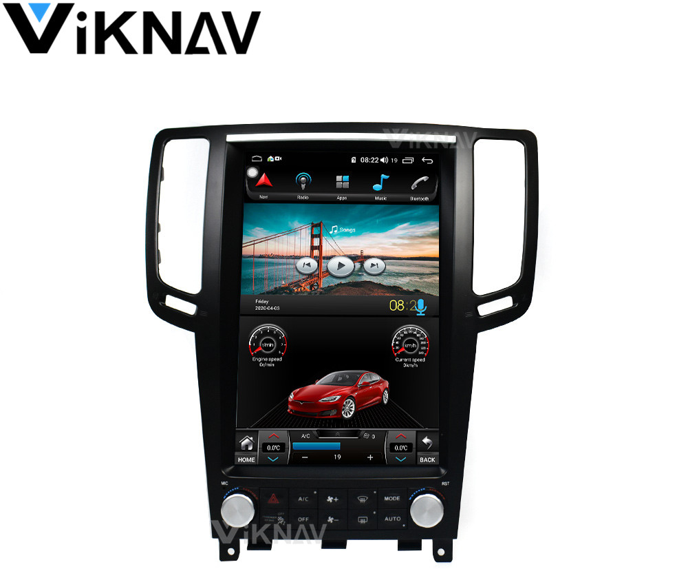 ABS 12.1inch Car Radio Multimedia Player For Infiniti G25 G37 2004-2015