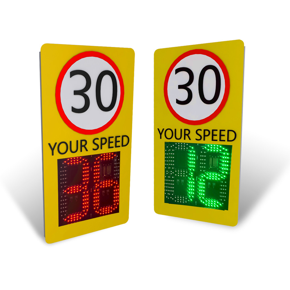 Millimeter Wave Radar Solar LED Speed Display With Wireless Linkage