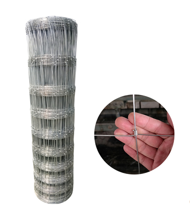 Heavy Duty Electro Galvanized Field Fence Weave Deer Fence High Tensile Cattle Fence For Animal Enclosure