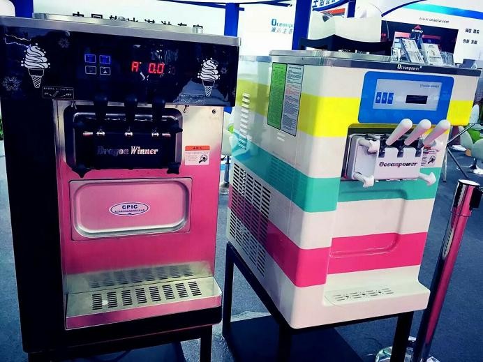 Oceanpower DW132TCQ Ice Cream Machine Independent cylinder refrigeration,control