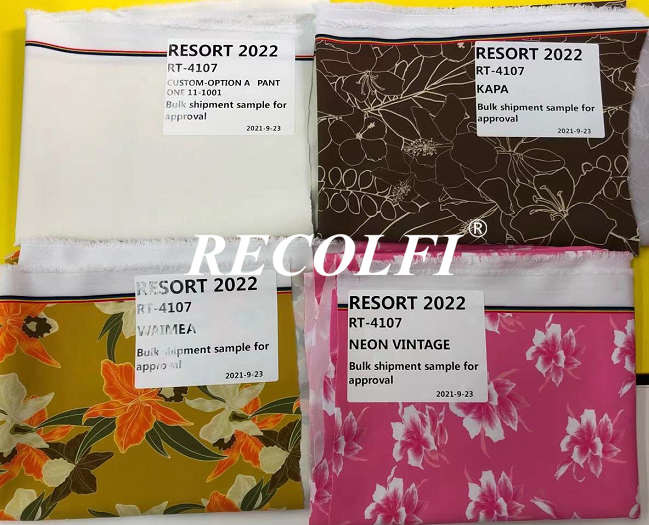 200GSM Repreve Swimwear Fabric For Color Lab Dips And Digital Print Strike - Offs