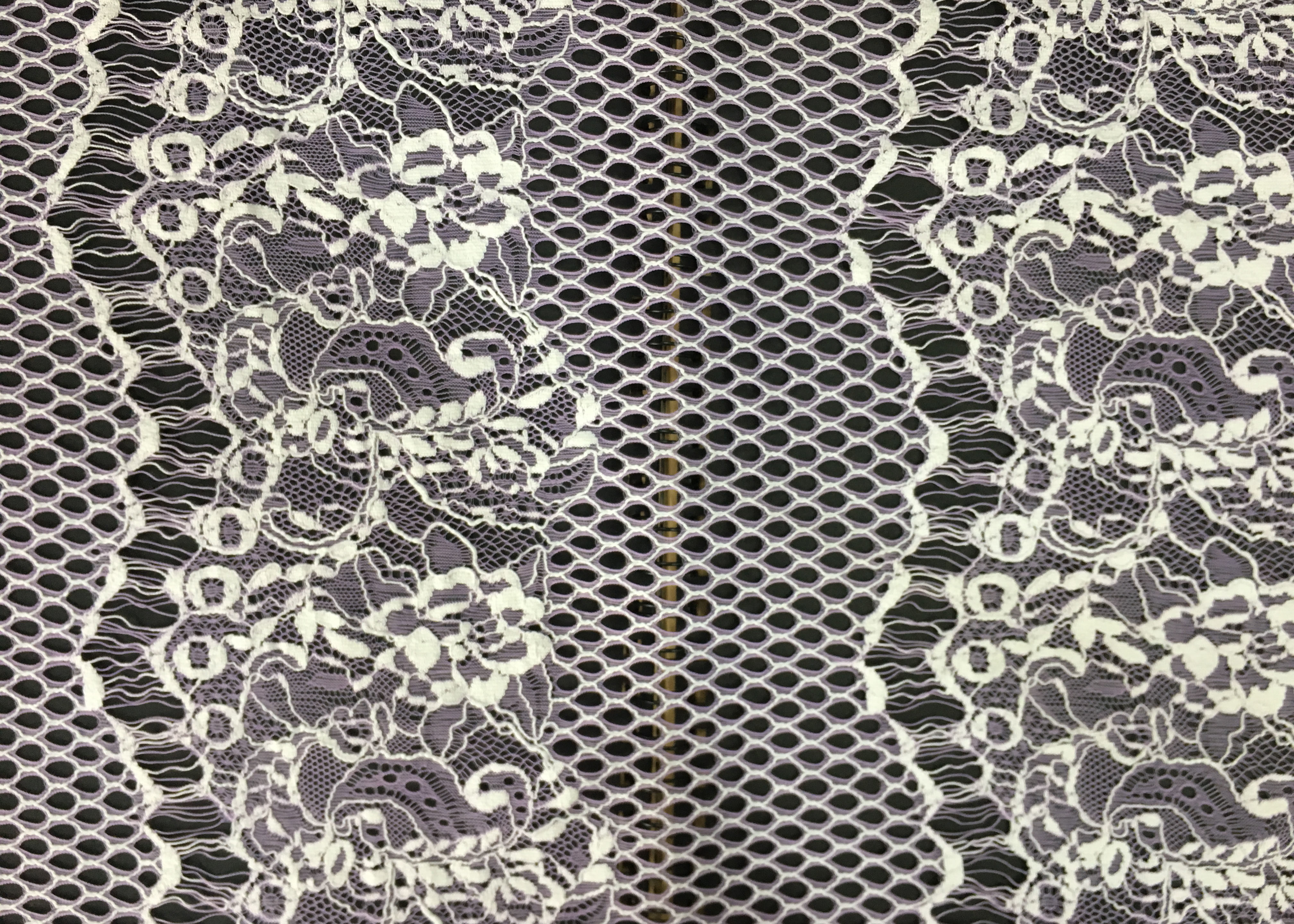 Customized Color Fashion Lingerie Lace Fabric Beads / Rhinestones Decoration