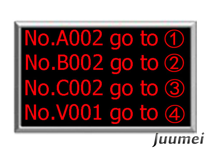  Bank Queue Calling System Main LED Display 4 Lines Juumei LD06D Manufactures