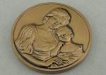 Antique Gold Russia Personalized Coins , 2.0 inch Full 3D Zinc Alloy Coin