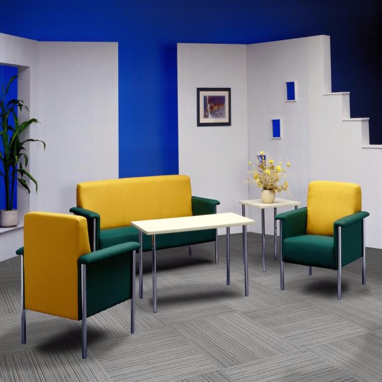 Striped Solution dyed 1/12 gauge Invista nylon 6 carpet tile