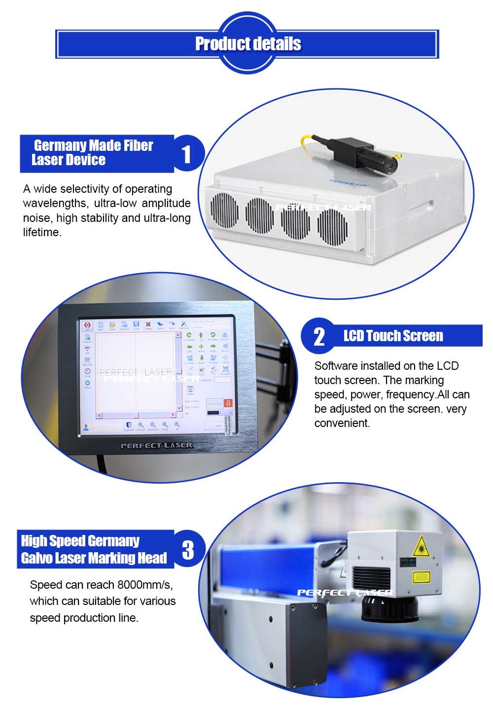 20 Watt Stainless Steel Laser Marking Machine , Laser Etching Metal Marking Machine