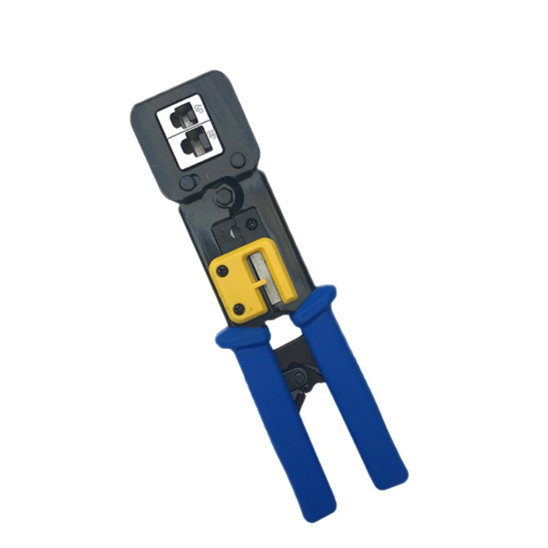 Kico Network Electronic Tools RJ11/RJ45 6P8P Modular Connectors Plug tool,Modular Plug Crimping Tool with Holes