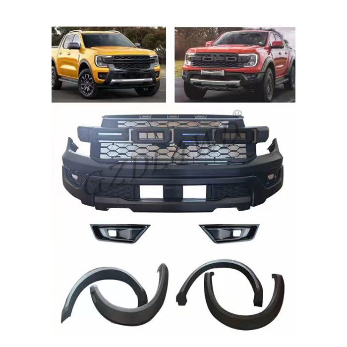 Raptor Style 4x4 Body Kits For Ford Ranger 2022 XLT Upgrade To Raptor Bumper Body Kit