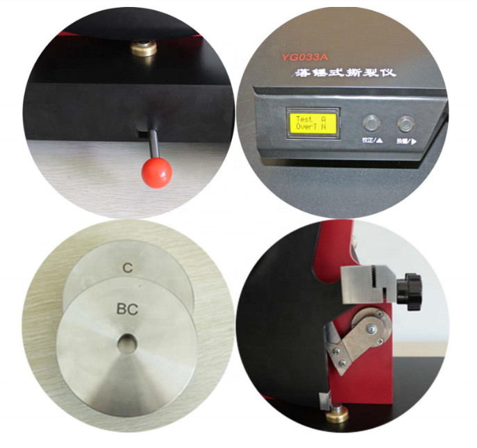 Digital Paper Textile Fabric Elmendorf Tearing Strength Tester