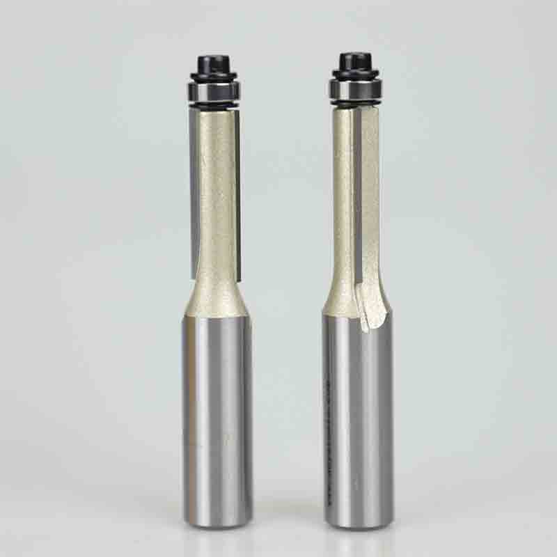 Customized High Quality 6mm 8mm 12mm Shank 2/3/4 Flute CNC Flush Trim Router Bit With Bearing for Woodworking Tools
