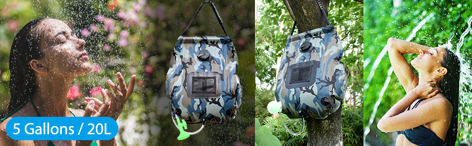 GEERTOP 20L Shower Bag Outdoor Camping Accessories