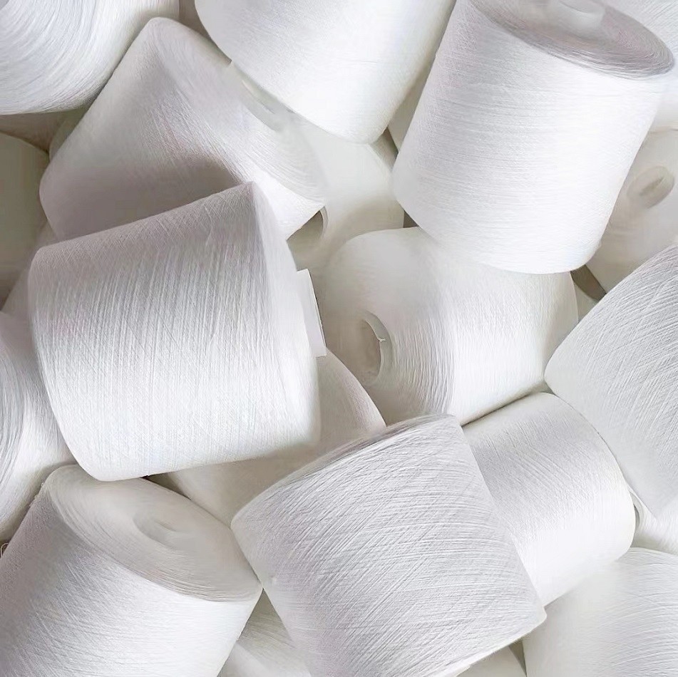 203 302 402 502 602 100% Polyester Yarn For Knitting Weaving