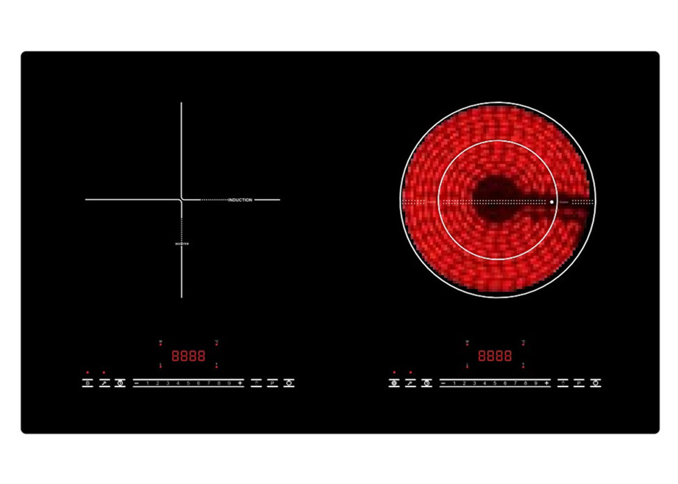 Portable 4600W 2 Ring Electric Induction Hob 730*430mm Size