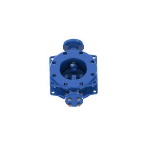 Dovetail Blue Rubber Seal Butterfly Valve Low Operating Torque Available