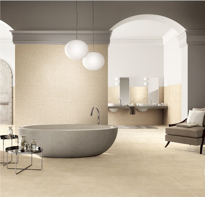Cream Yellow Decorate The House 60*60cm Ceramic Kitchen Floor Tile