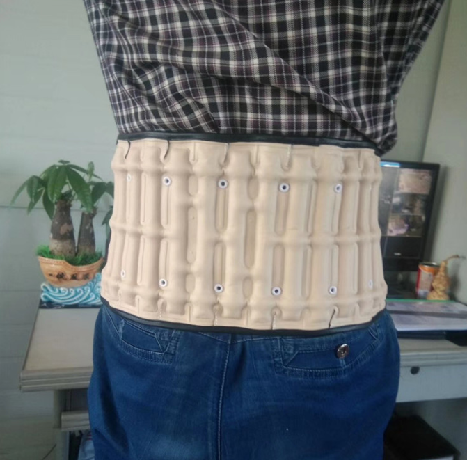 Home inflatable sports equipment waist protection elderly lumbar intervertebral disc fixation warm waist protection belt