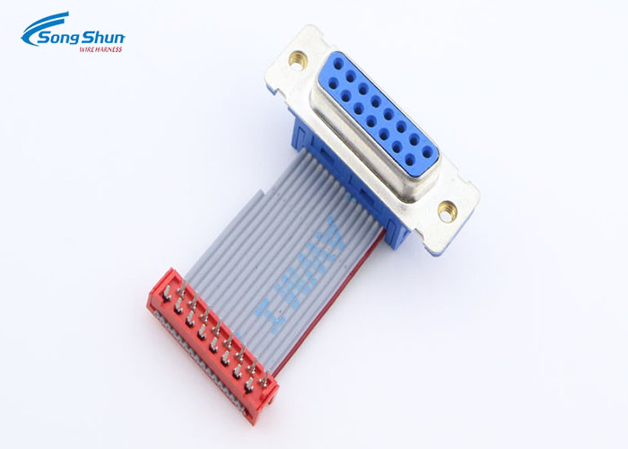 0.1 Meter Computer Ribbon Cable AMP215464 VGA D-Sub 9pin Male CD DVC HDD