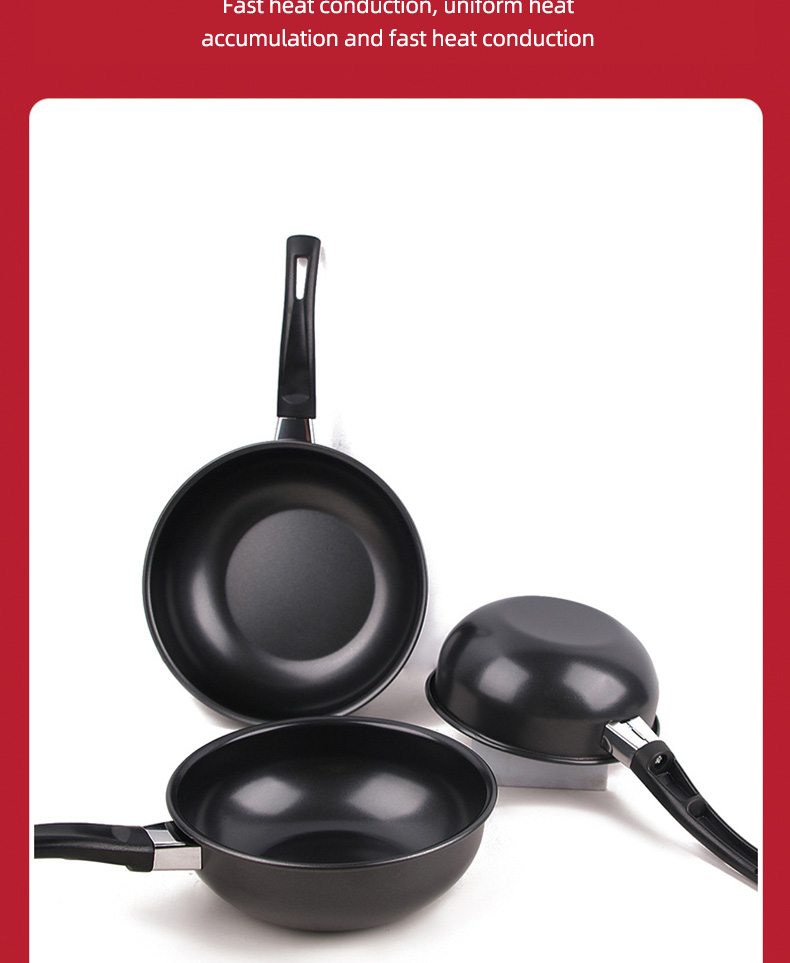 New Design Kitchen Cooking Sauce Pan Cookware Milk Pot Non-stick Iron Saucepan Cookware Pot With Bakelite Handle