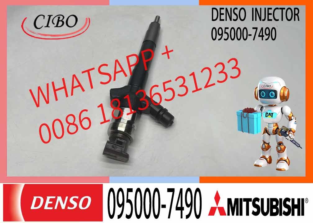 High Quality Mitsubishi L200 Engine Diesel Fuel Injector Common Rail Injector Assembly 095000-7490 1465A297