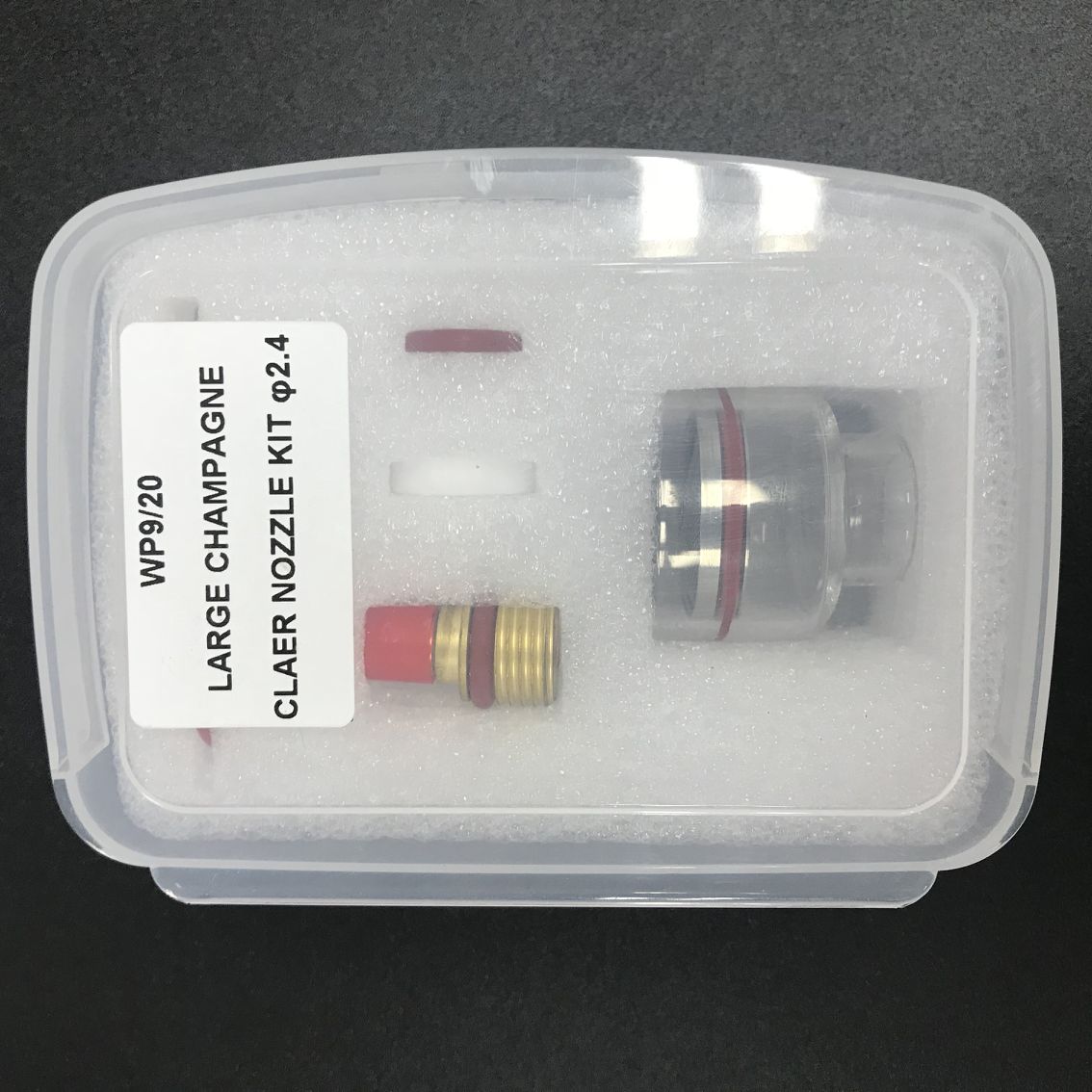 WP9 20 2.4MM TIG Welding Torch Stubby Gas Lens with Glass Nozzle ODM Customized Help