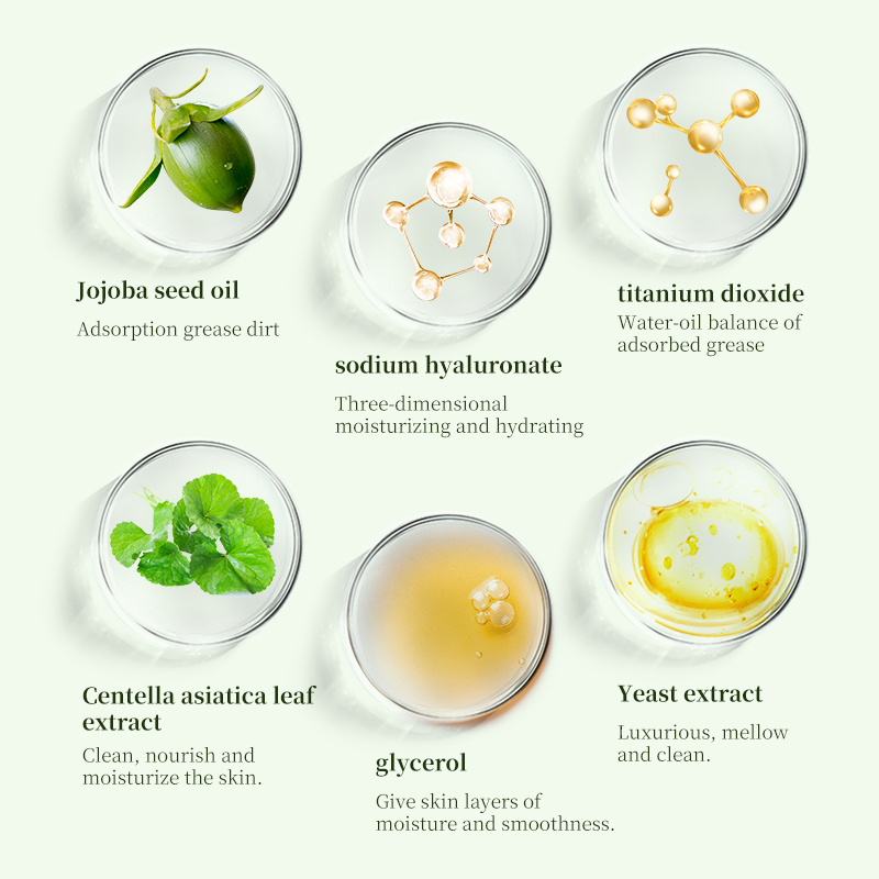 Green Tea Clay Face Mask Skin Care Pore Shrinking Blackhead Remover Face Mask Deep Cleansing Face Mud